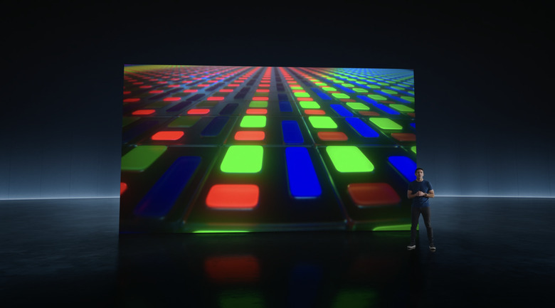 The iPad Pro uses a new double-OLED display technology.
