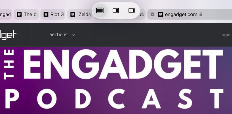 The tiny multitasking menu can be handy, once you know how to use it.
