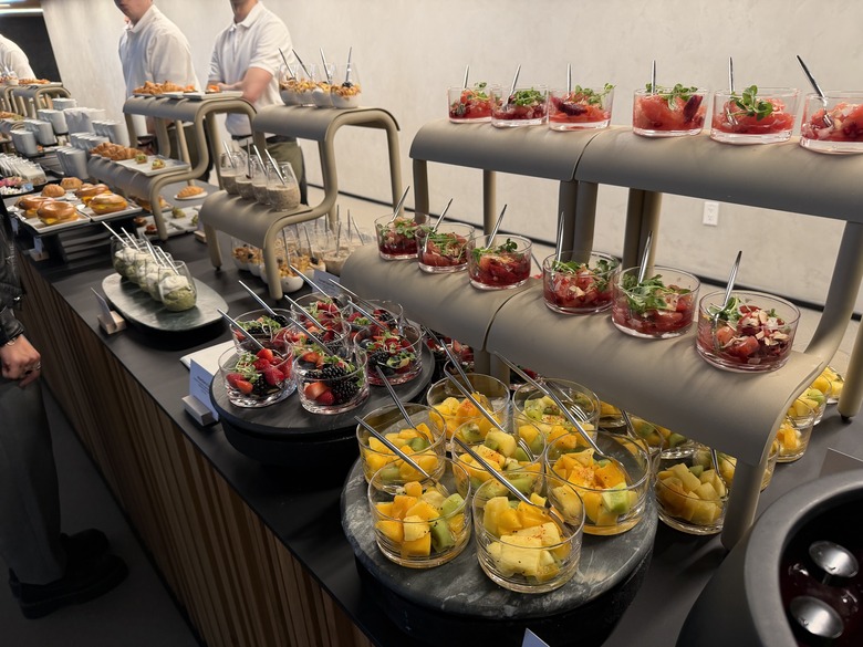 The breakfast offering at Apple's NYC event.