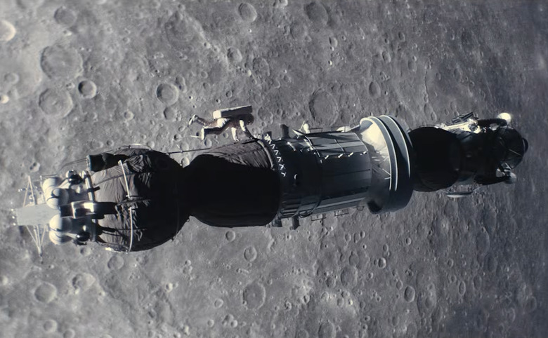 A ship in space.