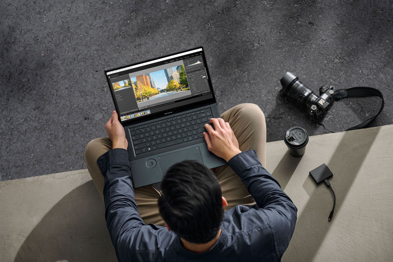 Lifestyle image of the new ASUS Zenbook Pro
