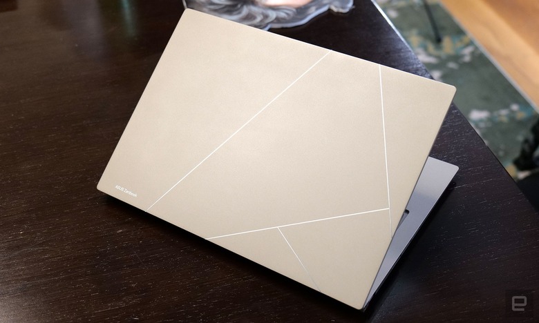 On the new Zenbook 14X, Asus has an optional ceramic coating designed to improve durability and fingerprint resistance. 
