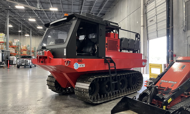 AT&T NDR's Amphib, a vehicle for traversing land and water.