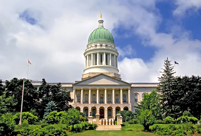 Augusta Maine State Capitol Building and ststehouse where laws are made or changed