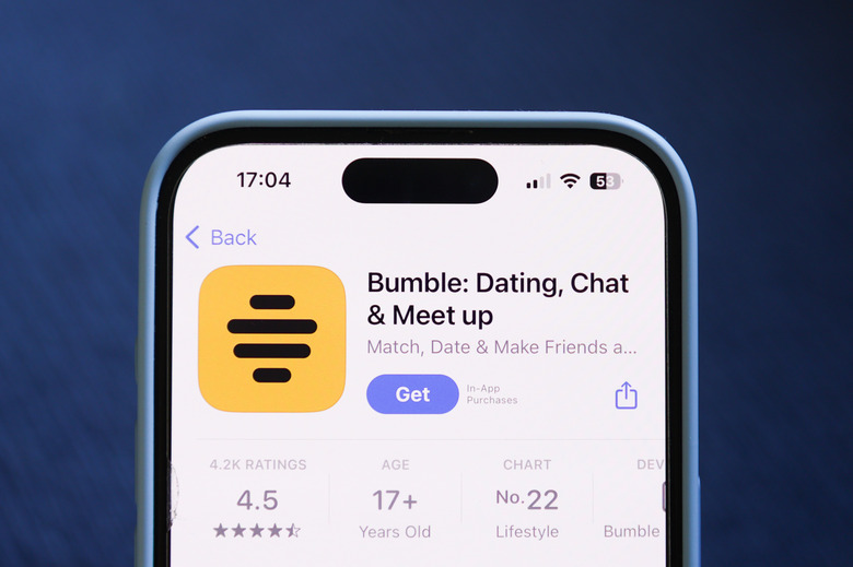 Bumble on App Store is seen in this illustration photo taken in Poland on June 29, 2024. (Photo by Jakub Porzycki/NurPhoto via Getty Images)