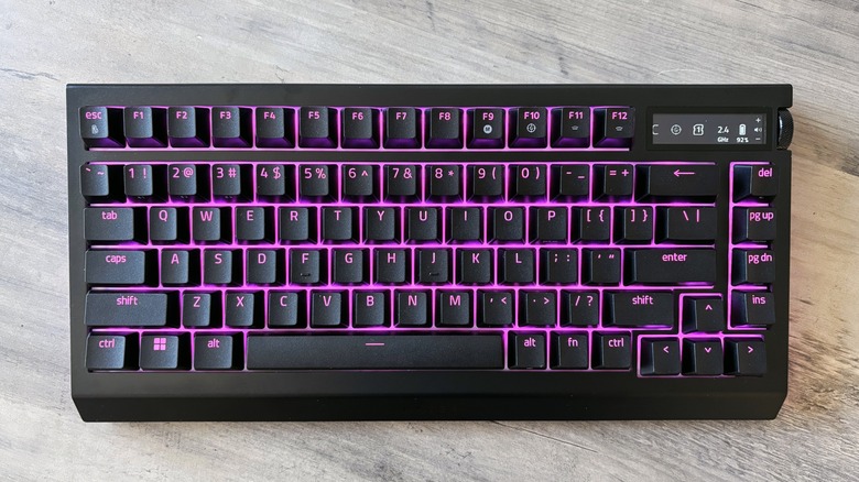 The Razer BlackWidow V4 75%.