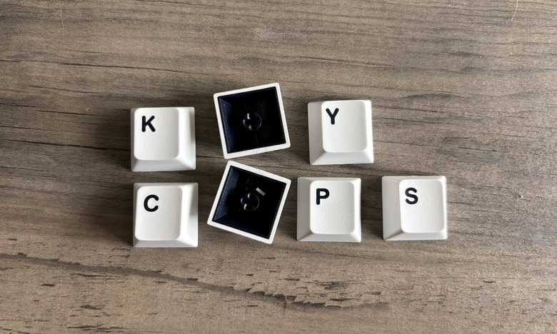 A handful of dye-sub PBT keycaps.