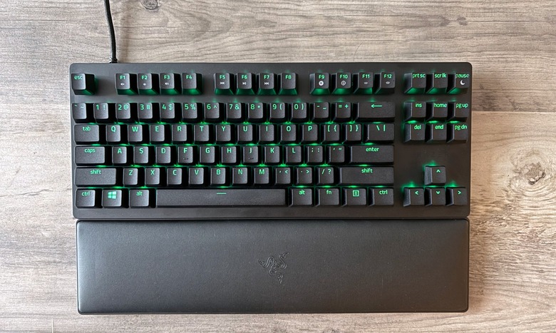 The Razer Huntsman V2 TKL.