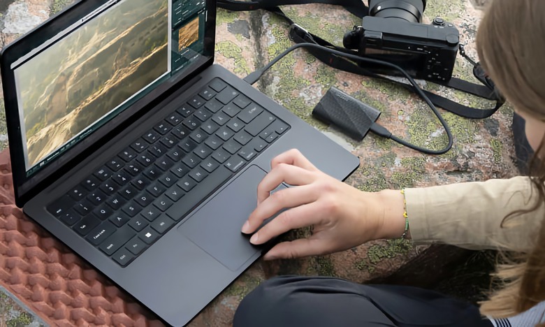 The Samsung T9 portable SSD.