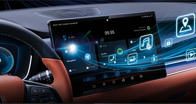 A dashboard.