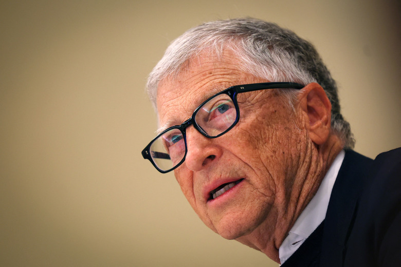 Bill Gates, who pledged on Thursday to give away almost his entire personal wealth in the next two decades and said the world's poorest would receive some $200 billion via his foundation, speaks with Reuters during an interview in New York City, U.S., May 8, 2025. REUTERS/Mike Segar