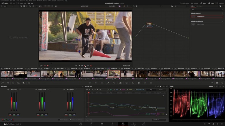 DaVinci Resolve 19 Intellitrack