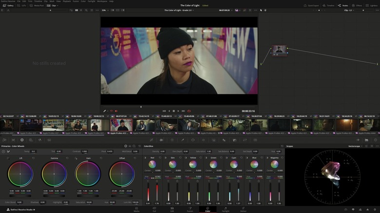 DaVinci Resolve 19 'Color Slice' tool
