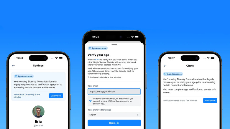 Bluesky age verification.