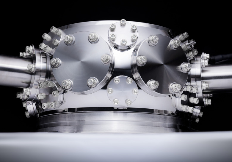 Render of a chamber in a Honeywell quantum computer