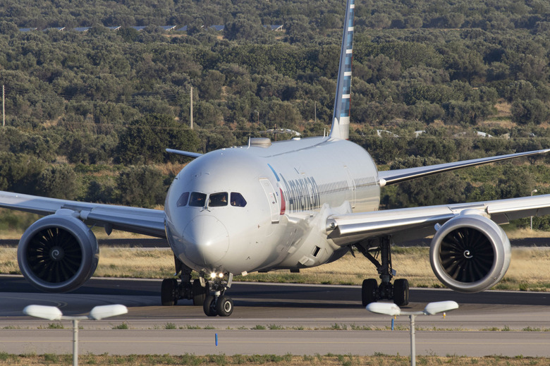 American Airlines Boeing 787 Dreamliner passenger aircraft as seen flying, landing, touching down and taxiing at Athens International Airport ATH Eleftherios Venizelos in the Greek capital. The modern wide body airplane a B787-9 has the registration N822AN and is powered by 2x GE jet engines arrived from a transatlantic flight from Chicago O'Hare International Airport ORD with flight number AA160 . American Airlines is the largest airline in the world by fleet size and passengers carried. The US carrier is based with HQ in Fort Worth Texas and member of Oneworld aviation alliance group. .During the summer of 2022 the European Aviation industry is facing long delays, cancellations and travel chaos mostly because of staff shortages at the airports after the Covid-19 Coronavirus pandemic era, air travel had an increased demand. Despite the situation, Greek airports are performing well. Athens, Greece on July 2022 (Photo by Nicolas Economou/NurPhoto via Getty Images)