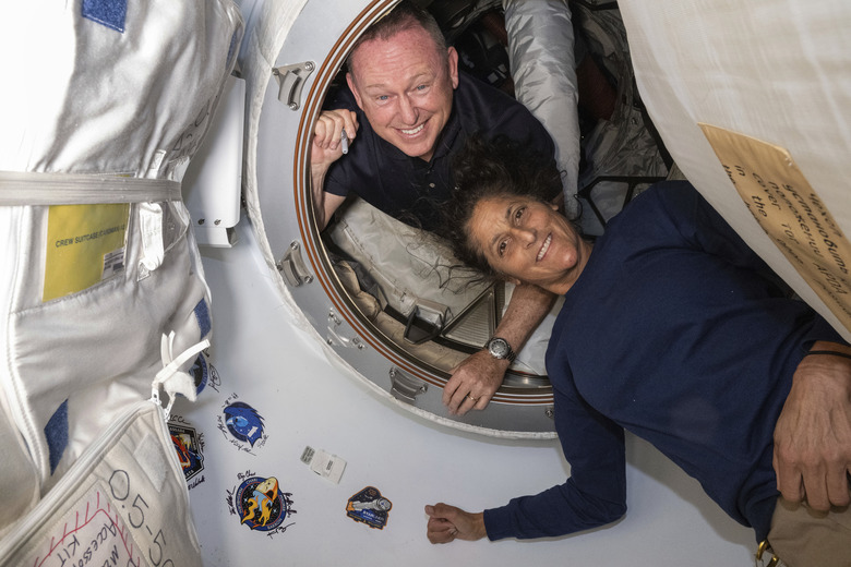 Butch Wilmore and Suni Williams aboard the ISS.