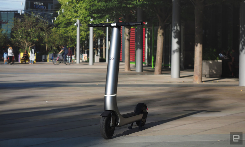 Image of the Bo M e-scooter in London's Olympic Park