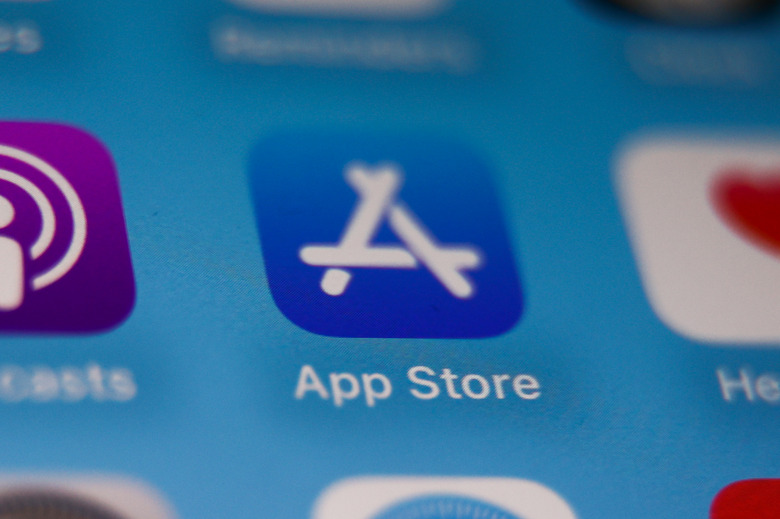App Store icon displayed on a phone screen is seen in this illustration photo taken in Krakow, Poland on November 22, 2023. (Photo by Jakub Porzycki/NurPhoto via Getty Images)