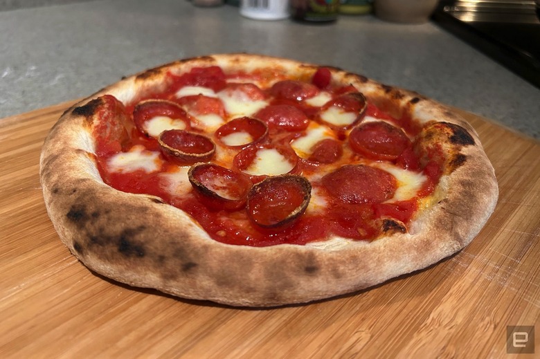 Ooni's classic pizza dough recipe cooked on the 