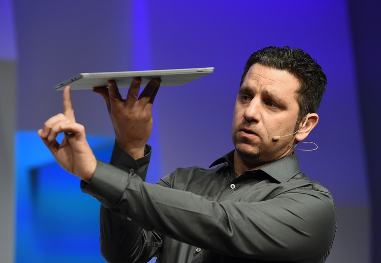 Former Microsoft executive Panos Panay demonstrating the Surface Pro 3.