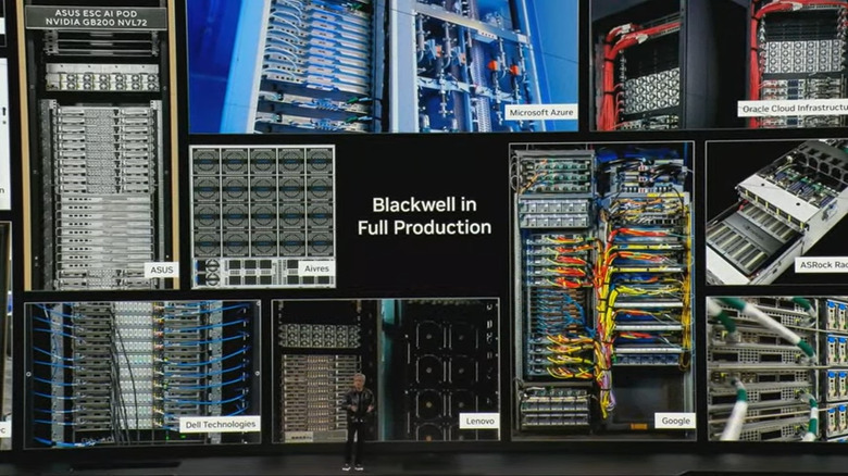 Huang confirms that Blackwell chips are finally at full production, after some reported snags in 2024.