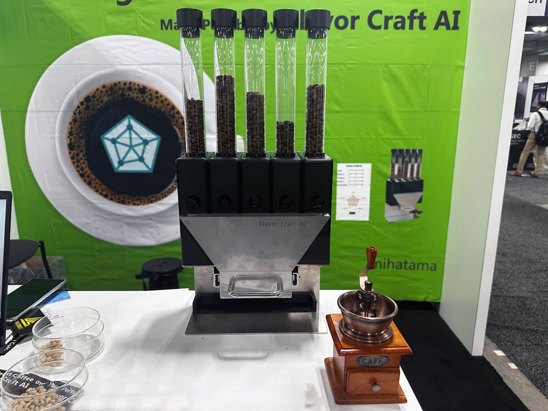 Image of Mihatama's Flavor Craft AI coffee bean blending machine.