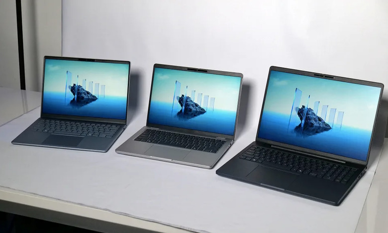 Three laptops.