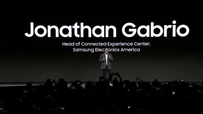 Samsung Electronics America's Head of Connected Experience Center takes the stage.