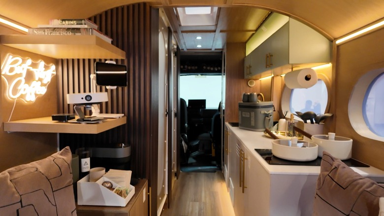RollAway EV camper van at CES 2025.