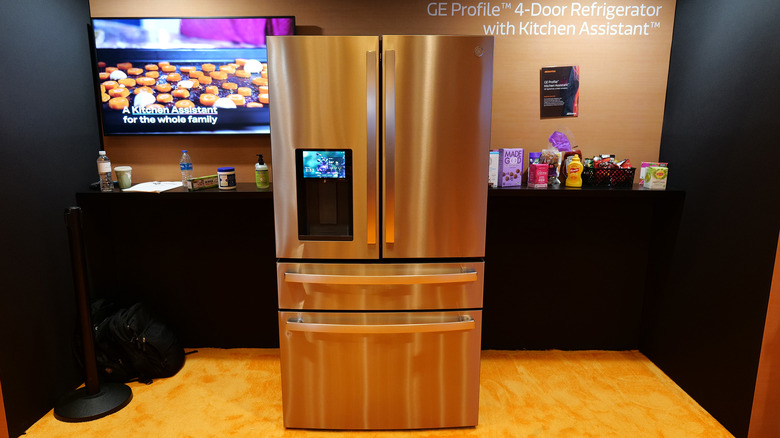 The GE Profile Smart Fridge on display at CES 2026