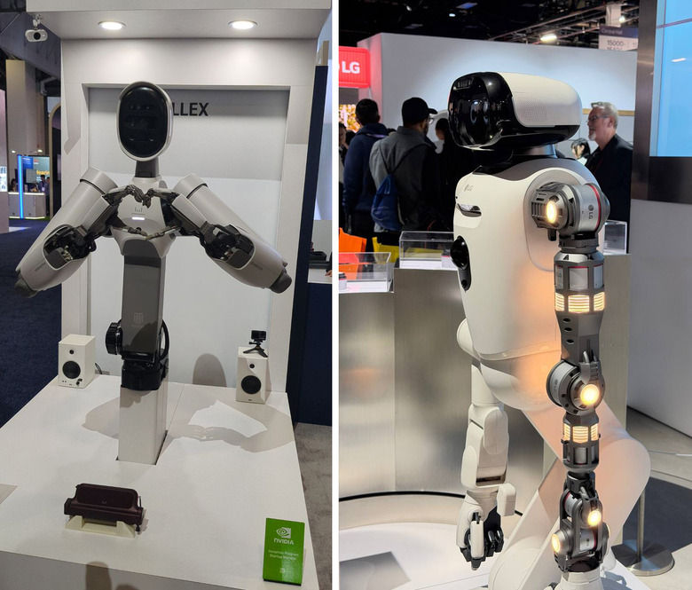 Two Robots at CES, the WIRobotics Allex and the LG CLOiD.