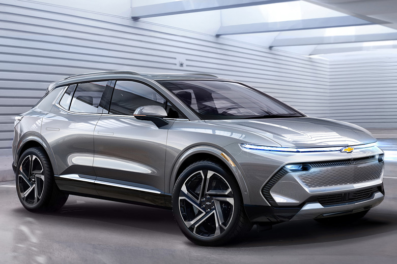 Chevy Equinox EV teaser at CES 2022