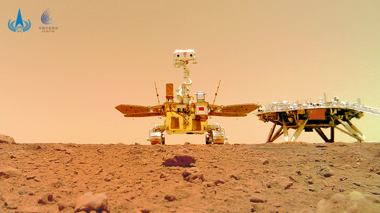 China Zhurong Mars rover selfie