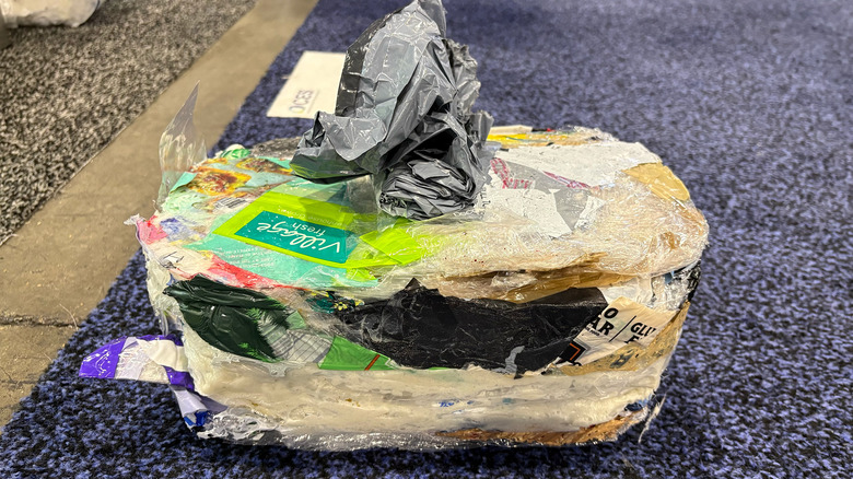 A compacted brick the Clear Drop CPC produced.