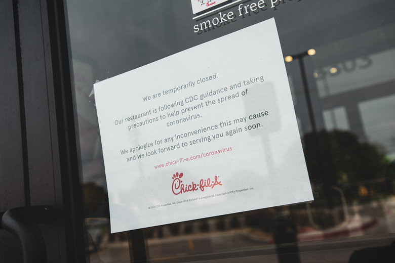 Photo of a Coronavirus clean up at a Chick-fil-A in Temple, Texas by Austin commercial photographer Matthew Lemke, www.MatthewLemke.com. Austin Corporate headshot, Austin professional headshots.