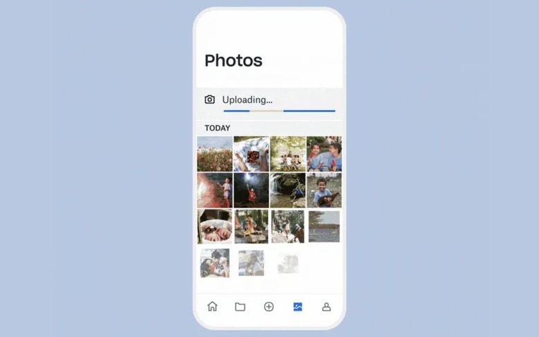 Dropbox photo uploads
