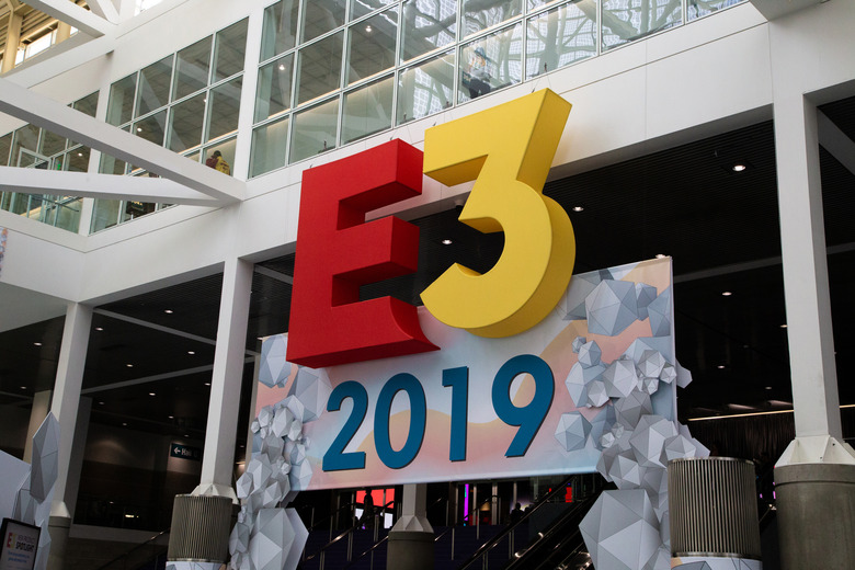 LOS ANGELES, CA - JUNE 11: E3 welcome signage at Annual E3 Event Showcases Video Game Industry's Latest Products on June 11, 2019 in Los Angeles, California. (Photo by Martin Garcia/ESPAT Media/Getty Images)