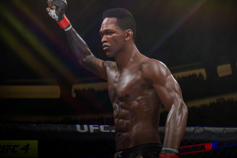 A victorious fighter in EA's 'UFC 4'