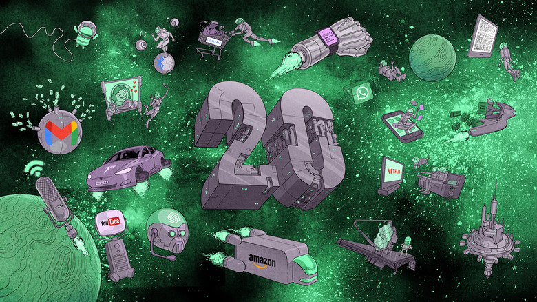 Engadget 20th anniversary illustration