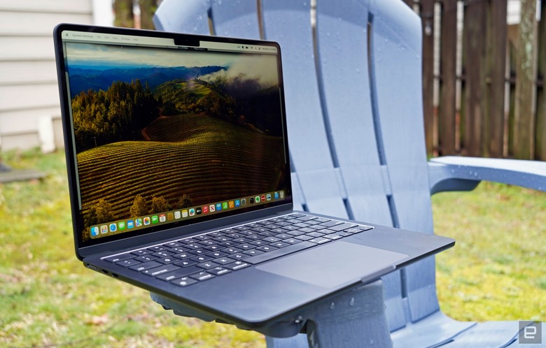MacBook Air M3 13-inch from the side