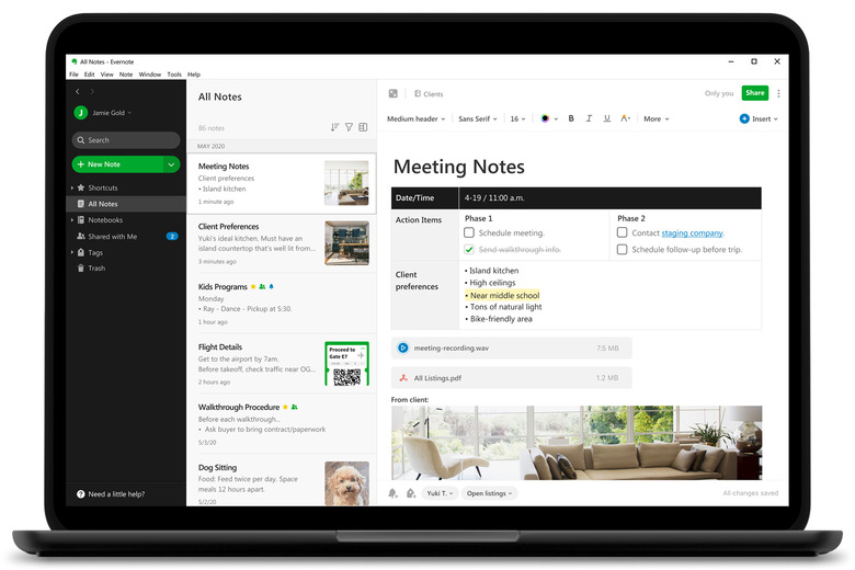 The redesigned desktop experience.