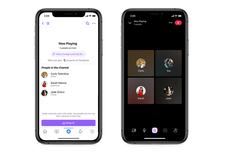 Facebook is testing Discord like audio features for Groups.