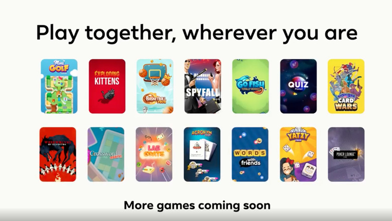 Facebook allows multiplayer gaming within Messenger video calls. 