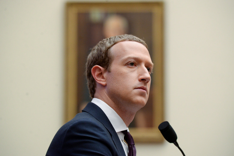 Facebook Chairman and CEO Mark Zuckerberg testifies at a House Financial Services Committee hearing in Washington, U.S., October 23, 2019. REUTERS/Erin Scott