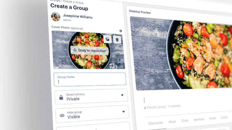 Facebook's new creation tools offer a real-time preview.