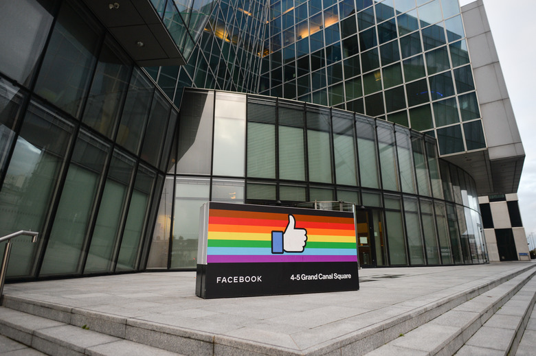 Facebook EMEA headquarters on Grand Canal Square in Dublin Docklands.
On Friday, 29 January, 2021, in Dublin, Ireland. (Photo by Artur Widak/NurPhoto via Getty Images)