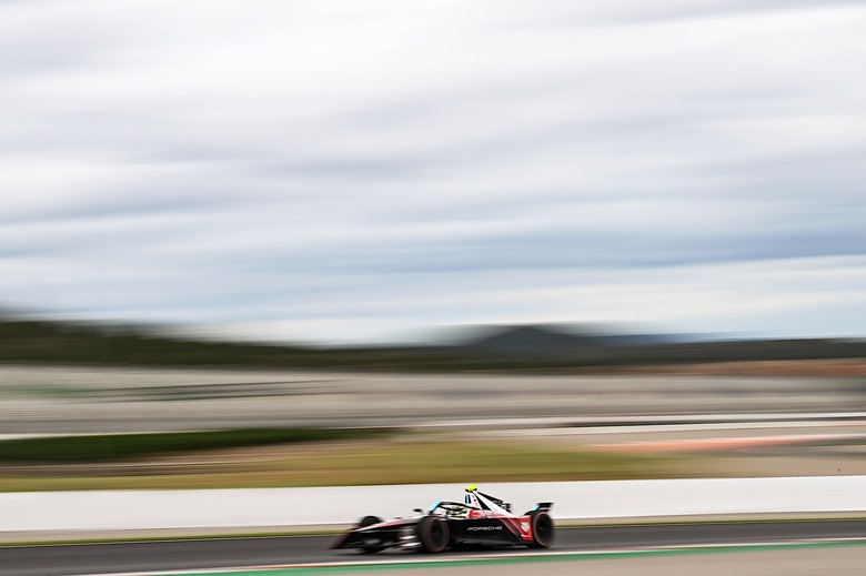Gabriela Jilkova drives the TAG Heuer Porsche