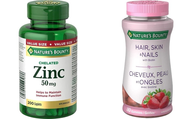 Two supplement bottles against a white background. 