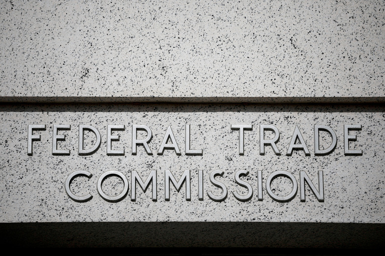 FILE PHOTO: A view of signage at the Federal Trade Commission (FTC) headquarters in Washington, D.C., U.S., November 24, 2024. REUTERS/Benoit Tessier/File Photo/File Photo